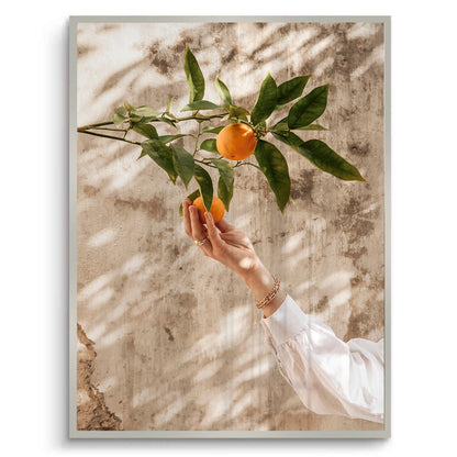 Boho Citrus Branch - Fine Art