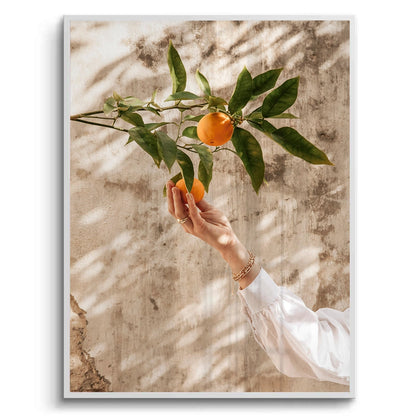 Boho Citrus Branch - Fine Art
