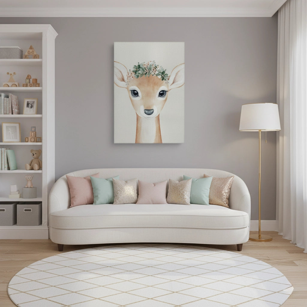 Boho Deer - Canvas - Jasmineart.ae