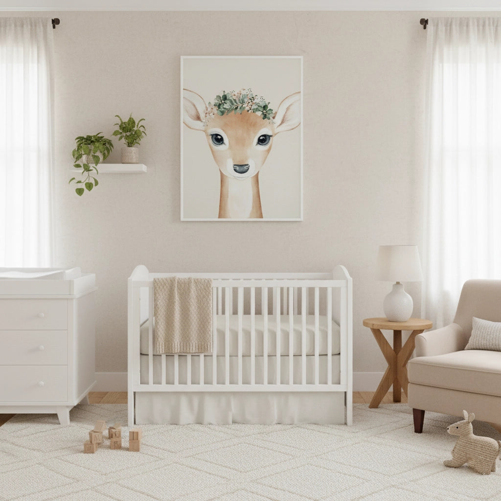 Boho Deer - Fine Art - Jasmineart.ae