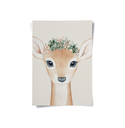 Boho Deer - Poster