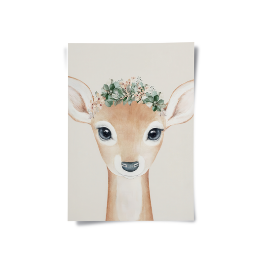 Boho Deer - Poster
