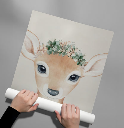 Boho Deer - Poster