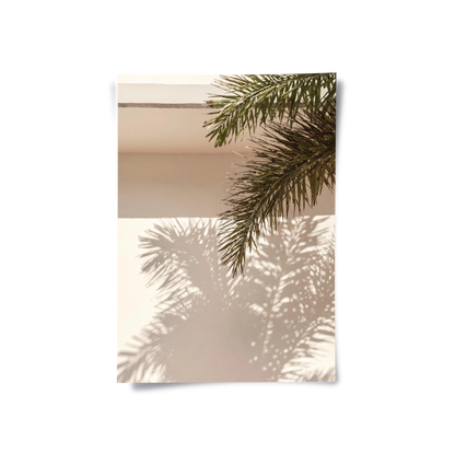 Boho Desert Chic Palm Leaf - Poster