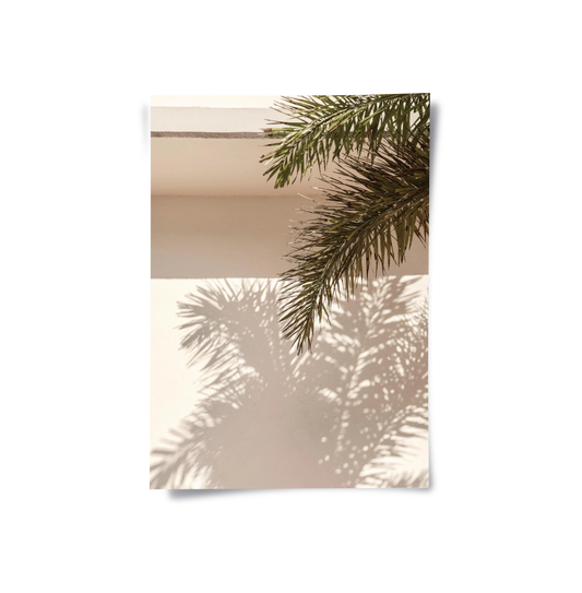 Boho Desert Chic Palm Leaf - Poster