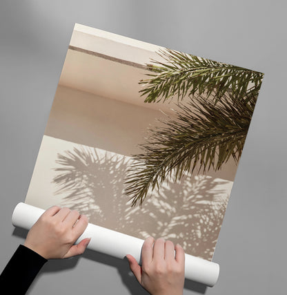 Boho Desert Chic Palm Leaf - Poster