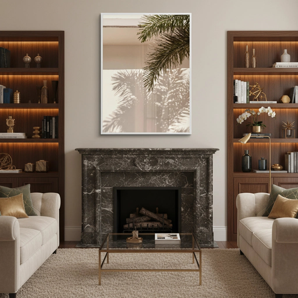 Boho Desert Chic Palm Leaf - Fine Art - Jasmineart.ae