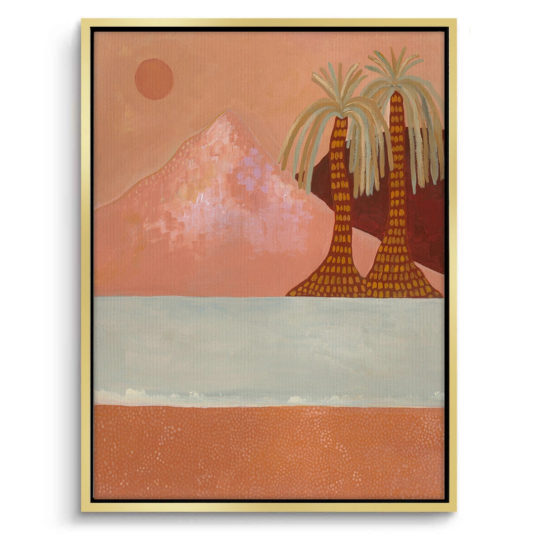 2Boho Desert Mountain - Canvas