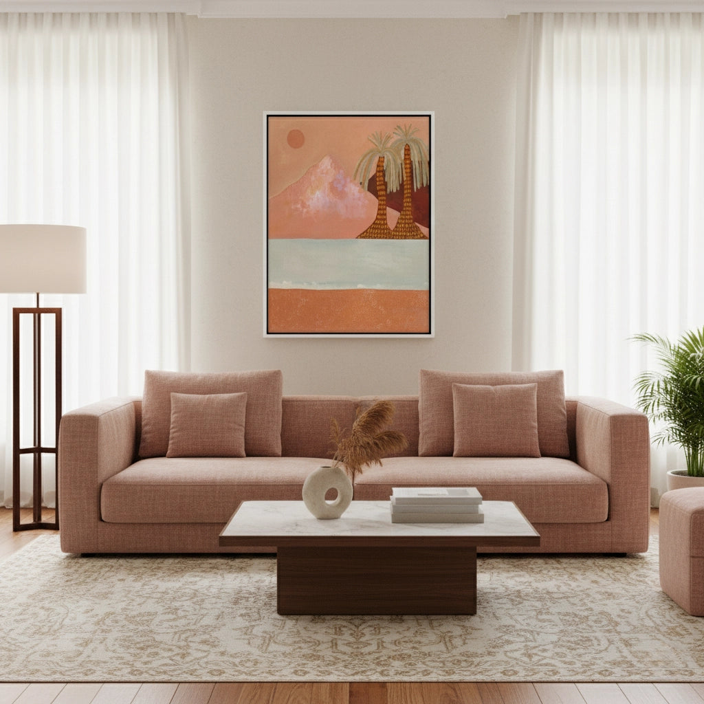 2Boho Desert Mountain - Canvas