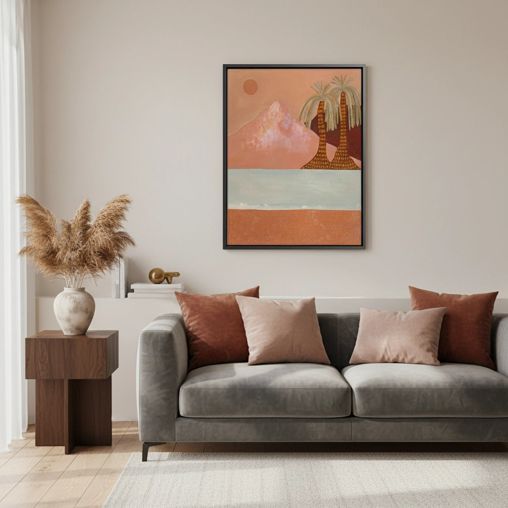 2Boho Desert Mountain - Canvas