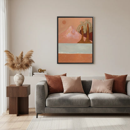Boho Desert Mountain - Canvas