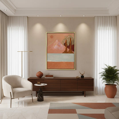 Boho Desert Mountain - Canvas