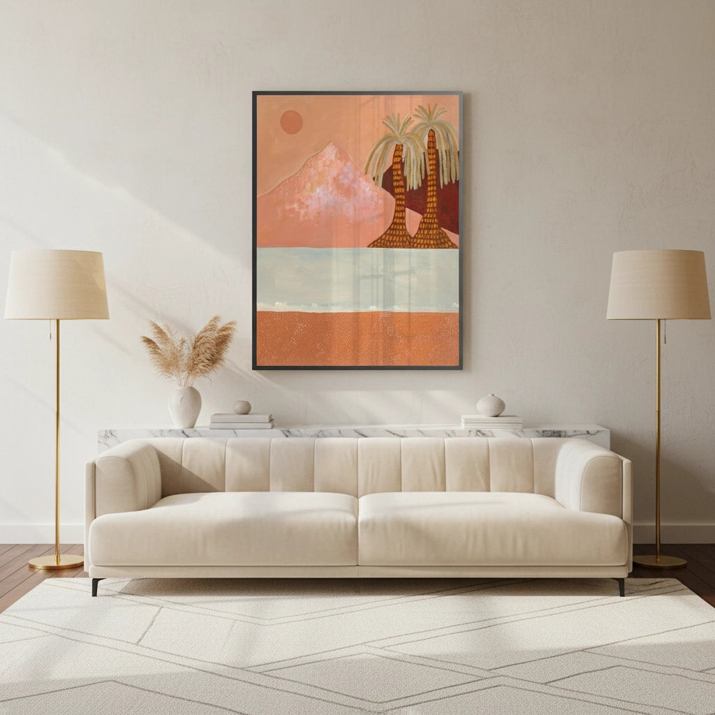 2Boho Desert Mountain - Fine Art