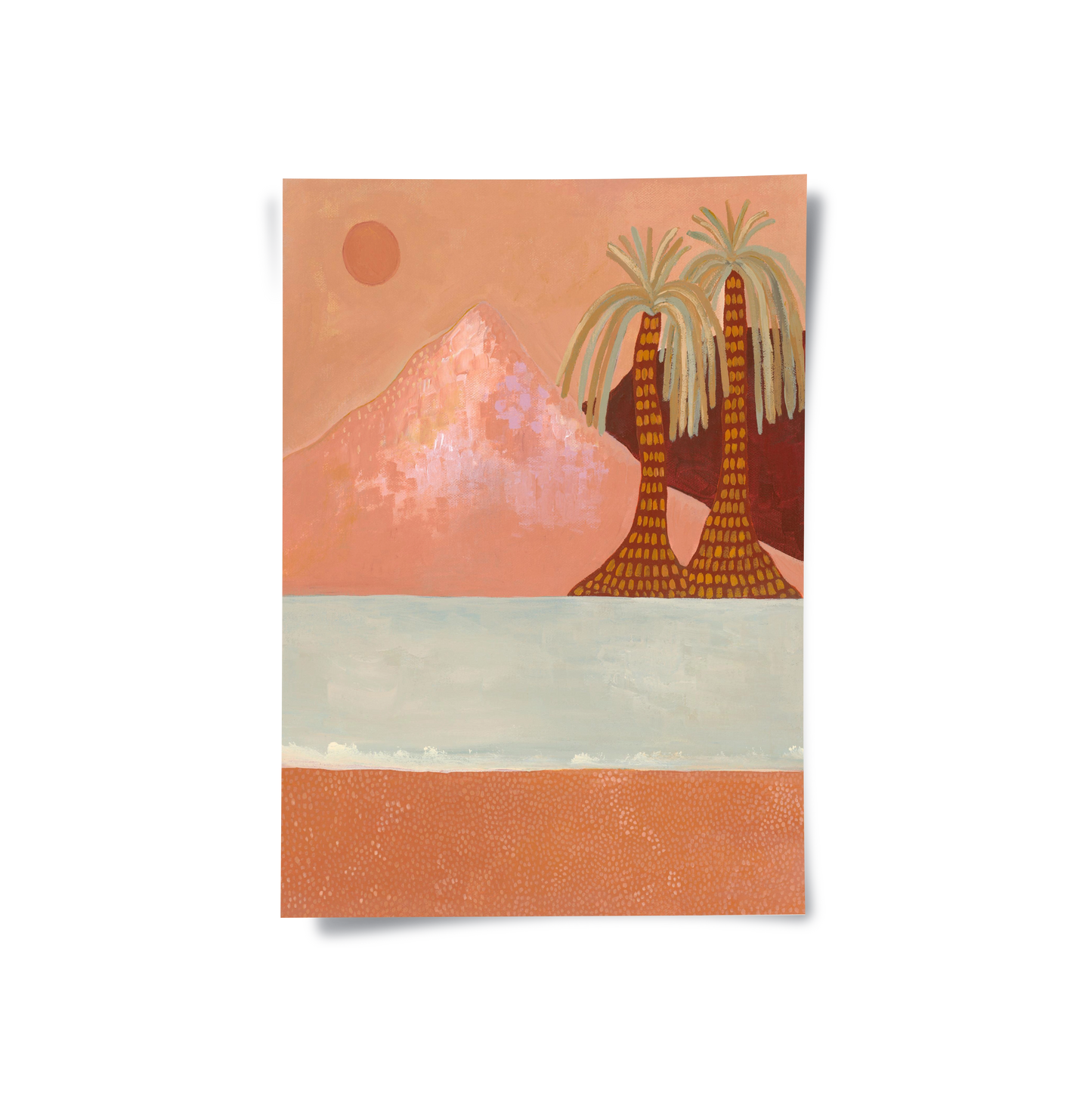 2Boho Desert Mountain - Poster