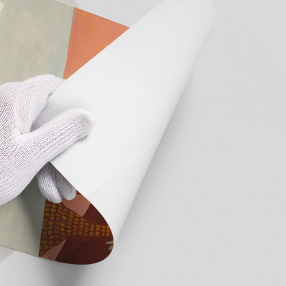 Boho Desert Mountain - Poster