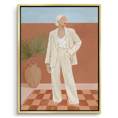 Boho Fashion Illustration - Canvas