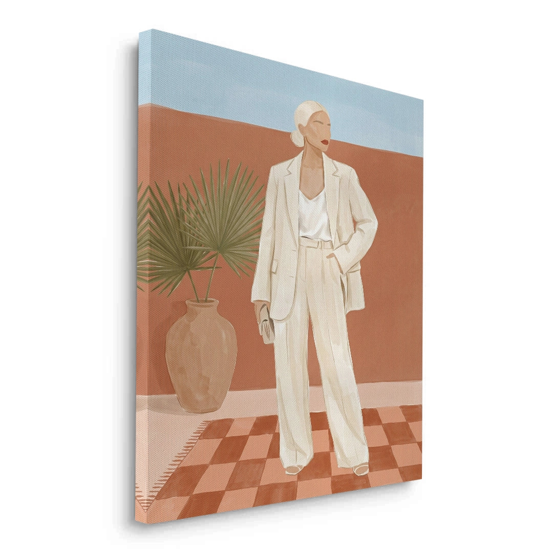 2Boho Fashion Illustration - Canvas