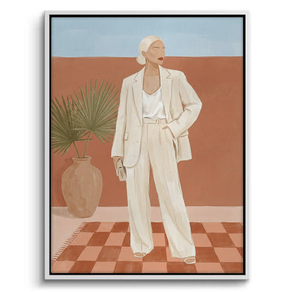 Boho Fashion Illustration - Canvas