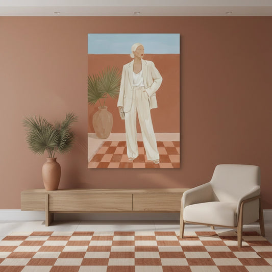 Boho Fashion Illustration - Canvas