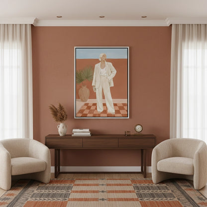 Boho Fashion Illustration - Canvas