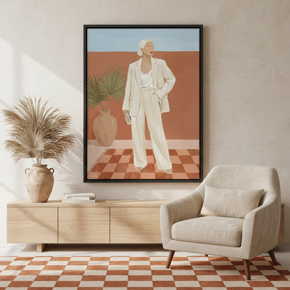 Boho Fashion Illustration - Canvas