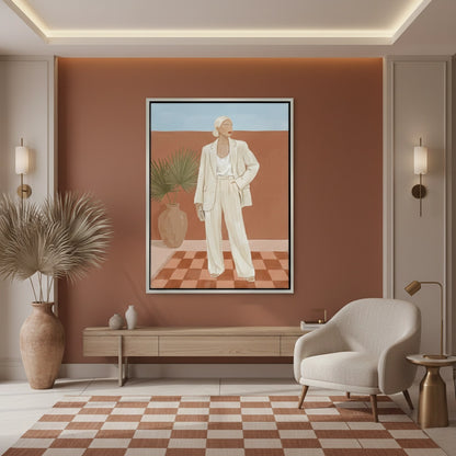 Boho Fashion Illustration - Canvas