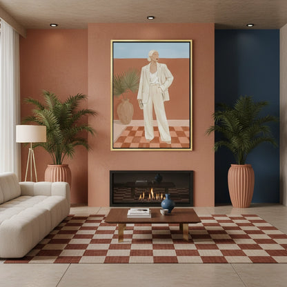 Boho Fashion Illustration - Canvas