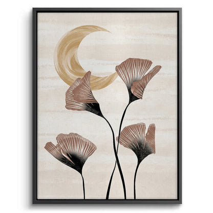 Boho Ginkgo & Moon - Canvas