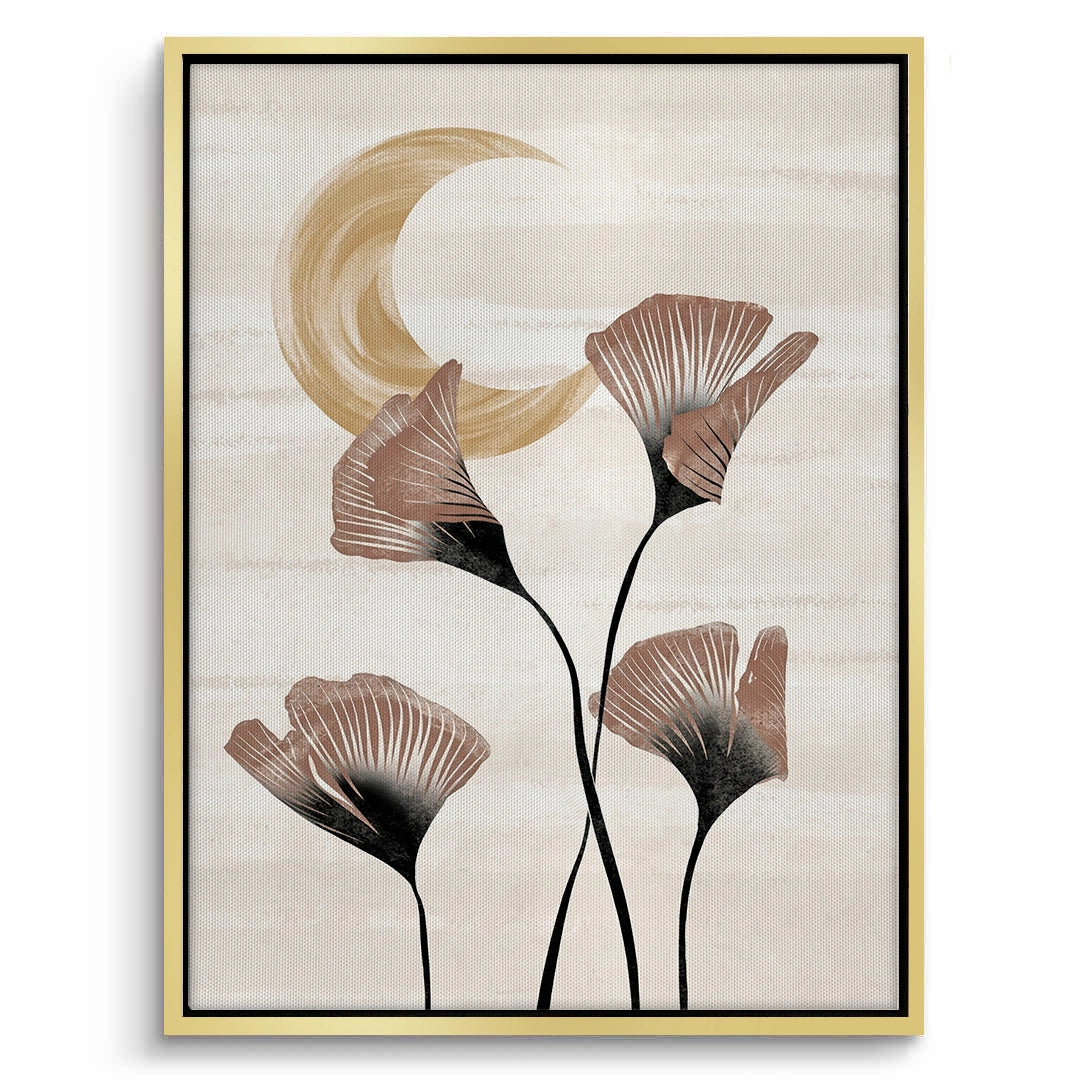2Boho Ginkgo & Moon - Canvas