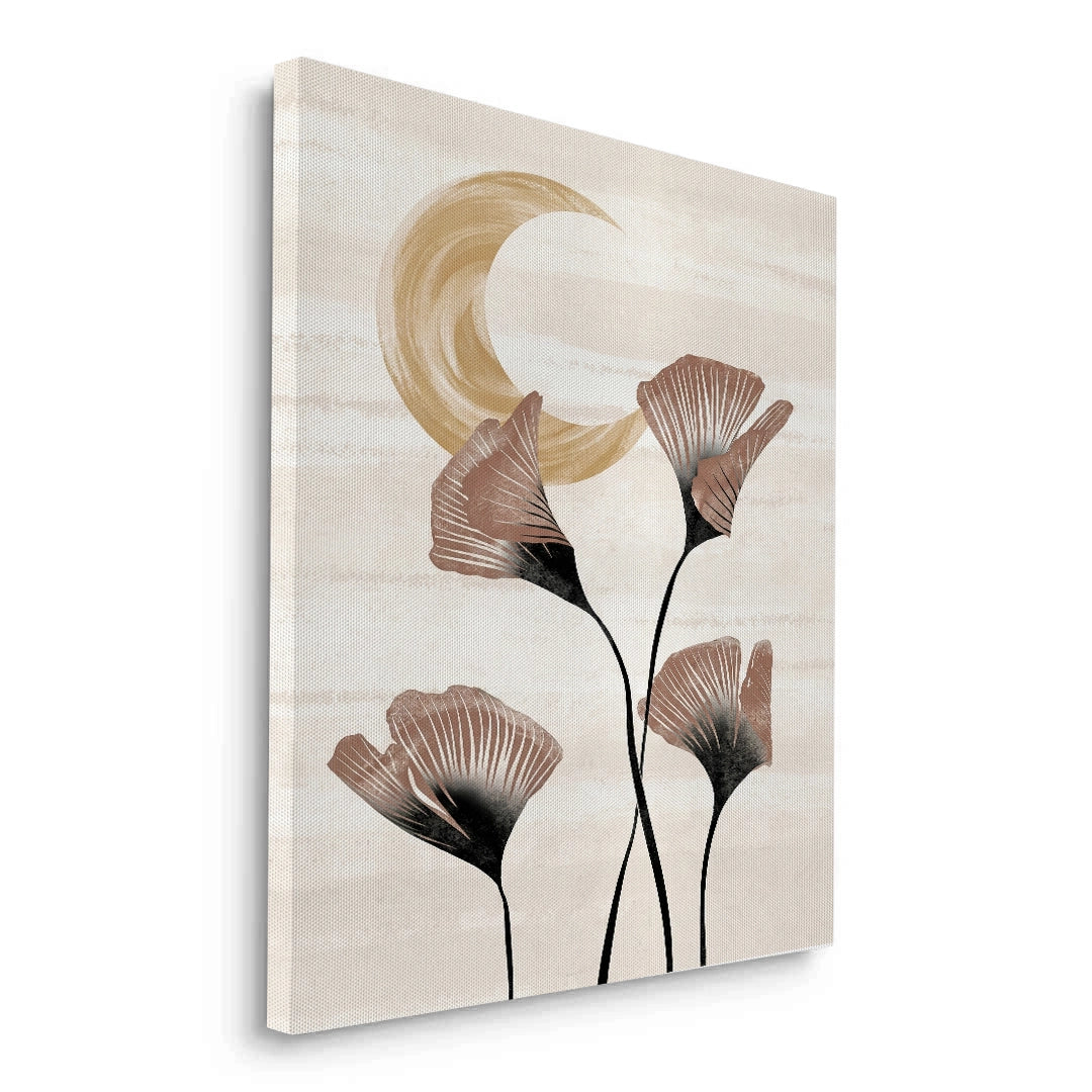 2Boho Ginkgo & Moon - Canvas