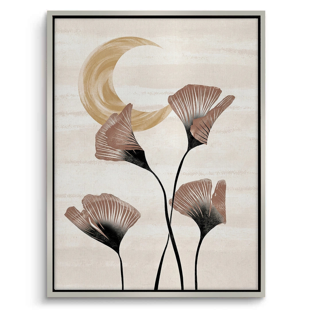 2Boho Ginkgo & Moon - Canvas