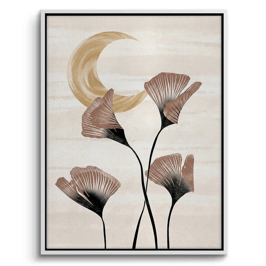 2Boho Ginkgo & Moon - Canvas