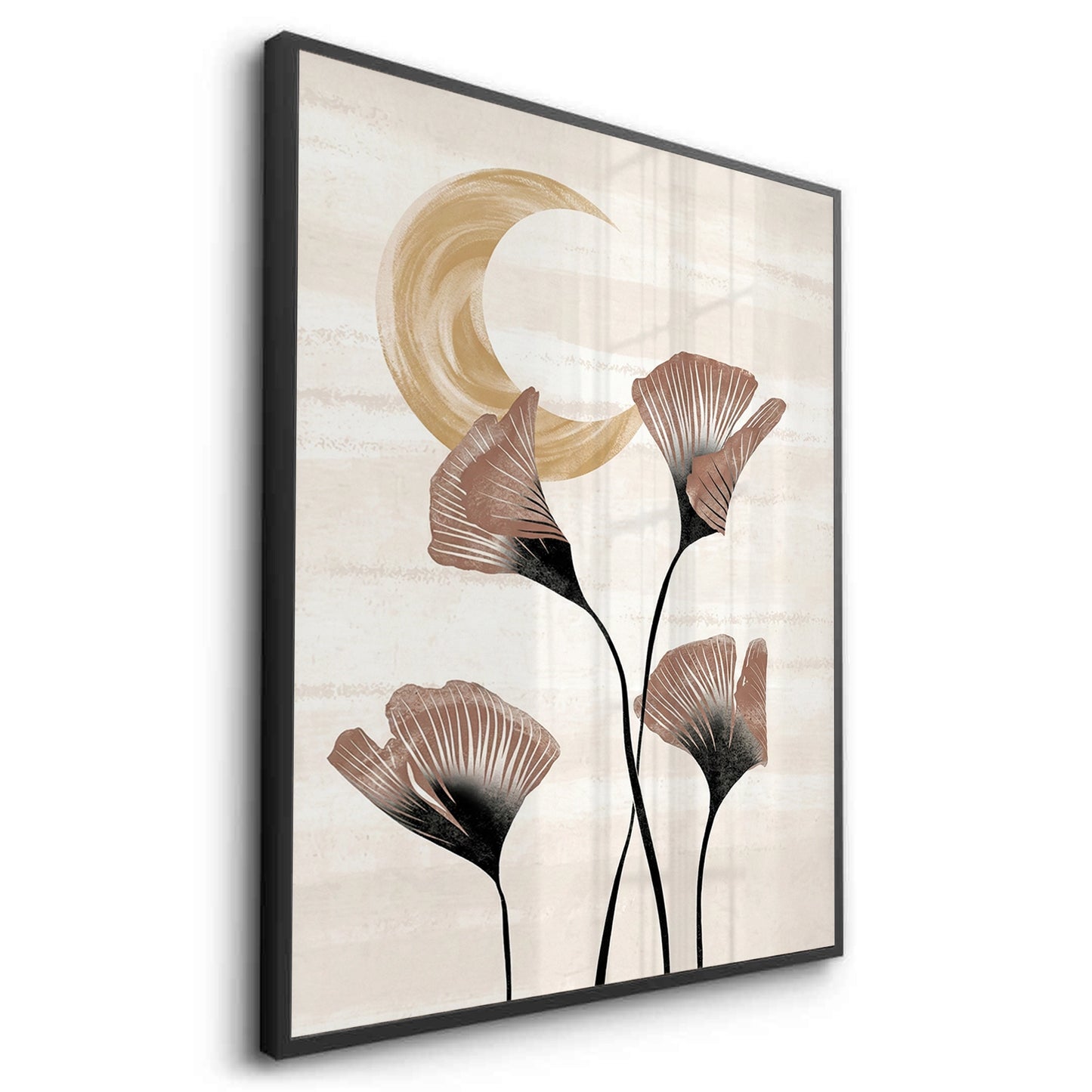 2Boho Ginkgo & Moon - Fine Art