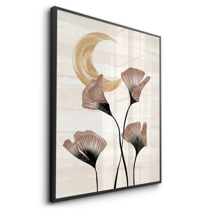 Boho Ginkgo & Moon - Fine Art