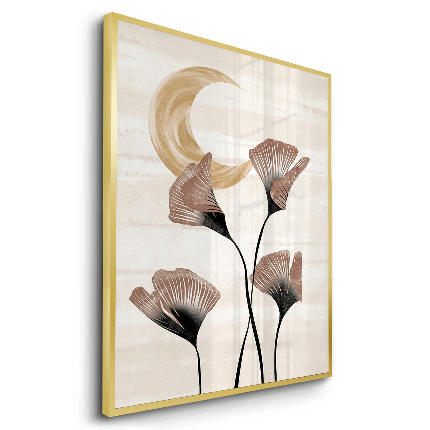 2Boho Ginkgo & Moon - Fine Art