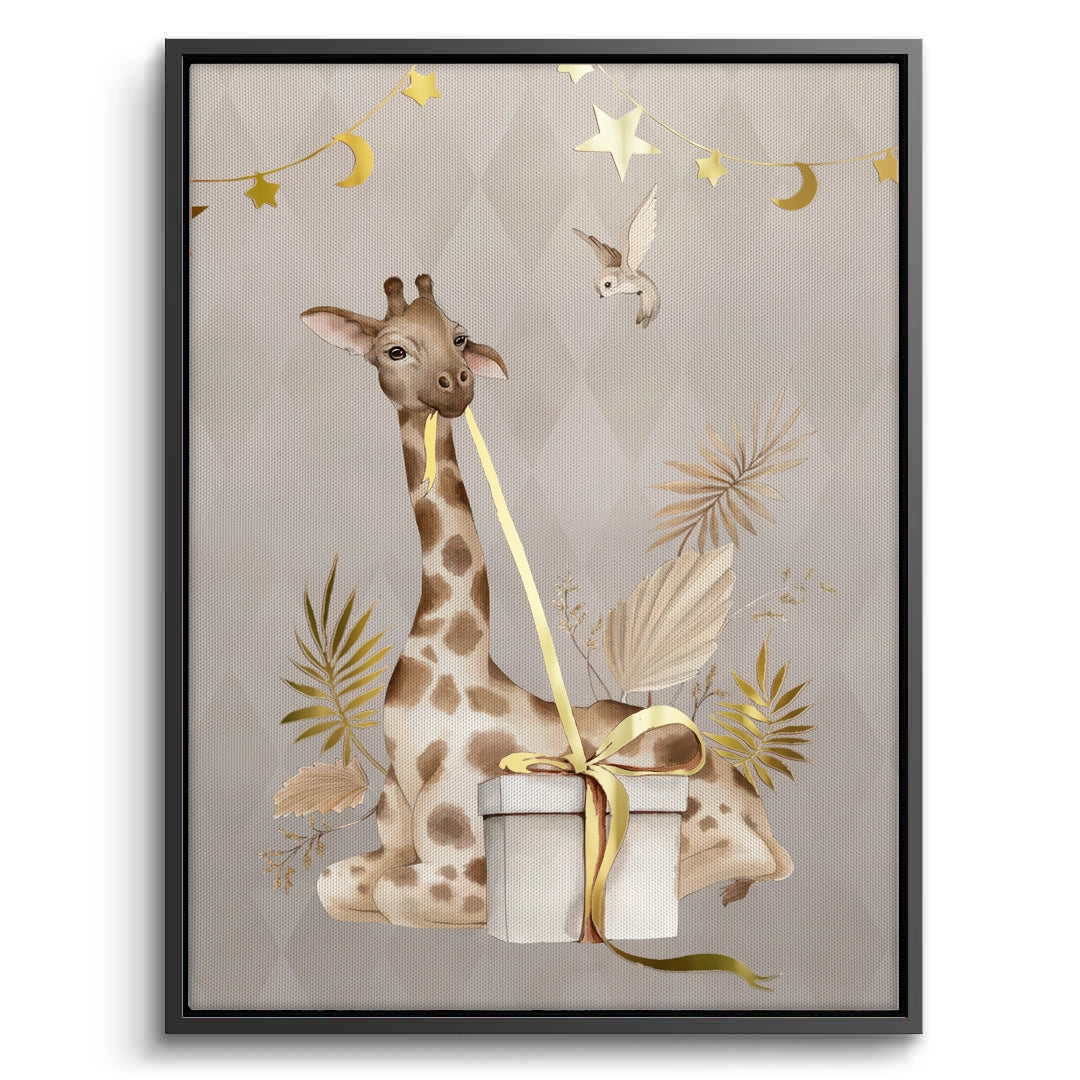 2Boho Giraffe  - Canvas