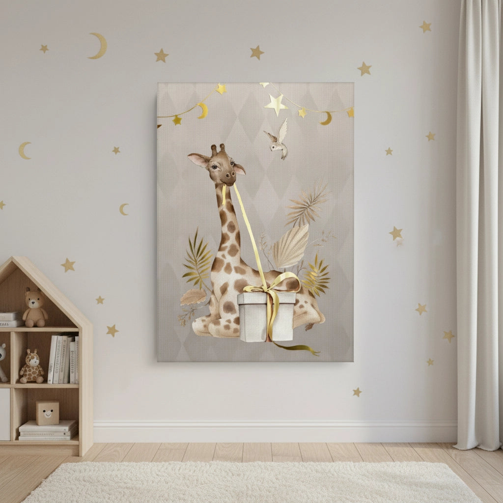 2Boho Giraffe  - Canvas