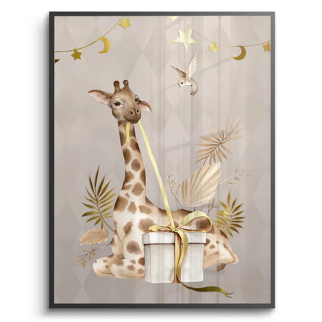 2Boho Giraffe  - Fine Art