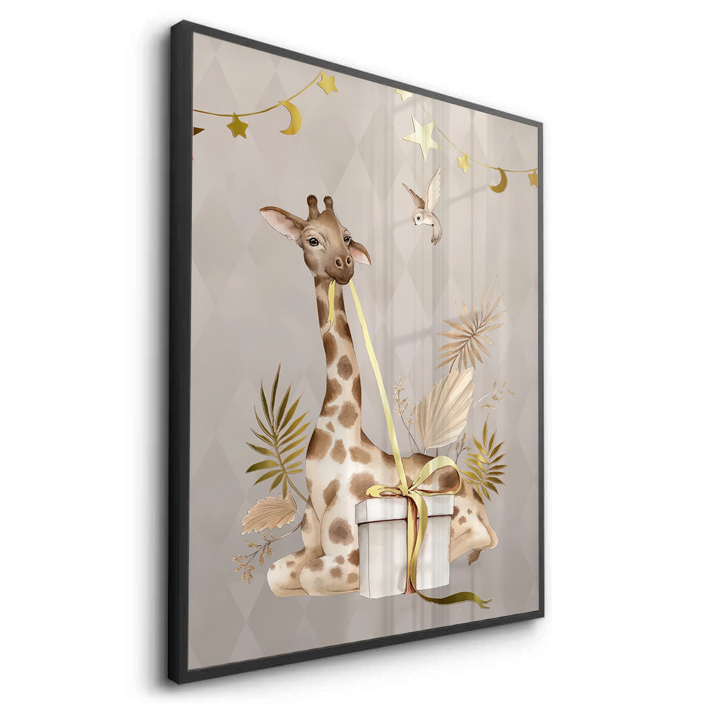2Boho Giraffe  - Fine Art