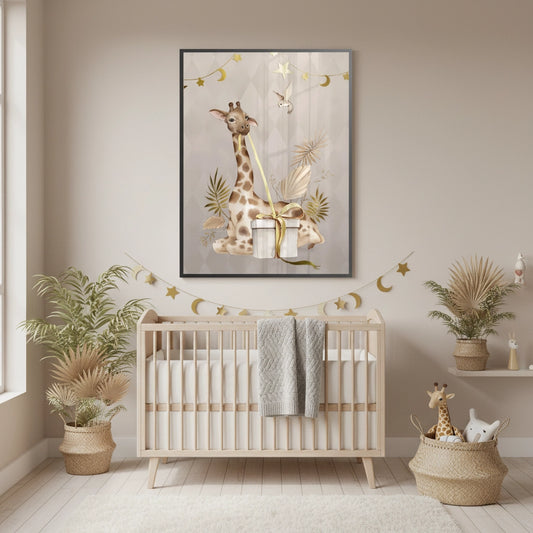 Boho Giraffe - Fine Art