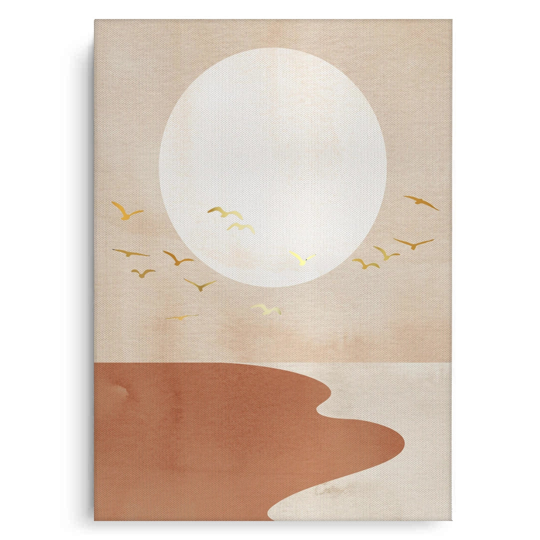 2Boho Gold Birds - Canvas