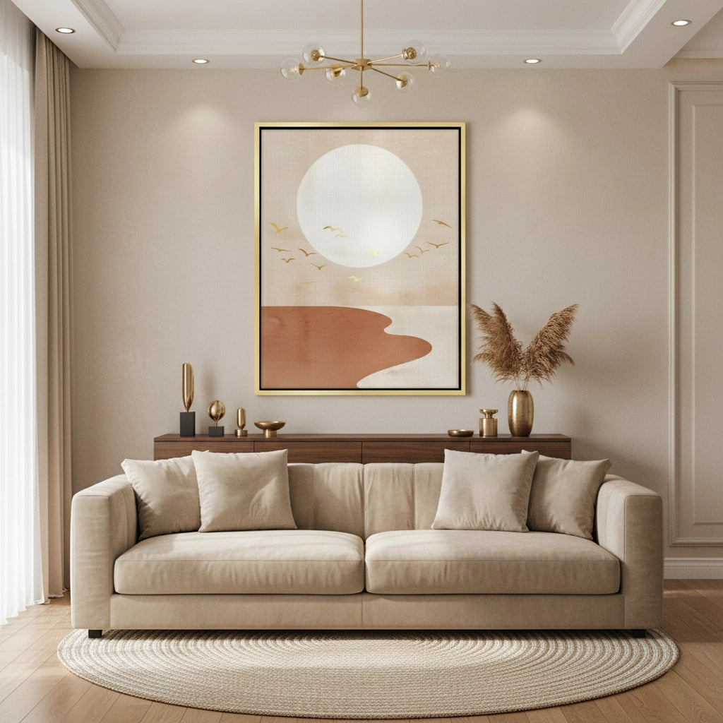 2Boho Gold Birds - Canvas