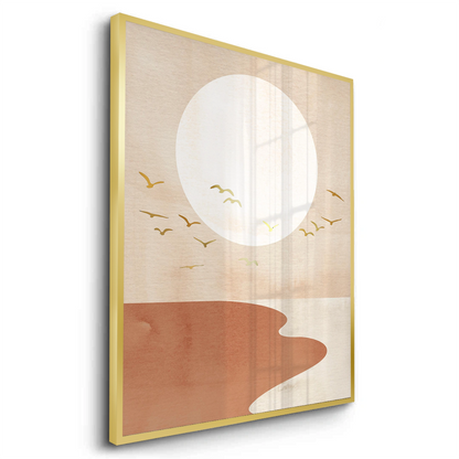 Boho Gold Birds - Fine Art