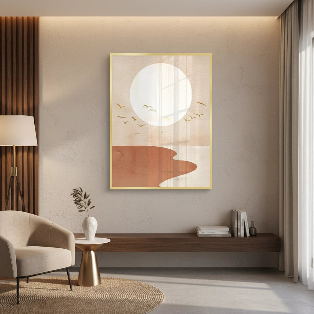 2Boho Gold Birds - Fine Art