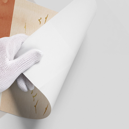 Boho Gold Birds - Poster