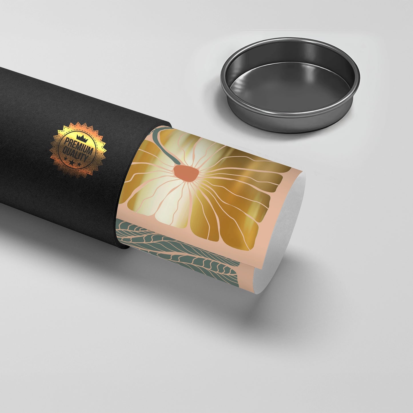 2Boho Gold Bloom and Leaves - Poster