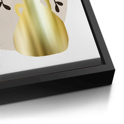 Boho Gold Pot and Vine - Canvas