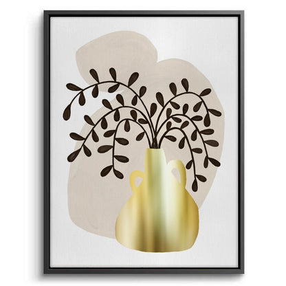 Boho Gold Pot and Vine - Canvas