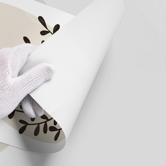 Boho Gold Pot and Vine - Poster