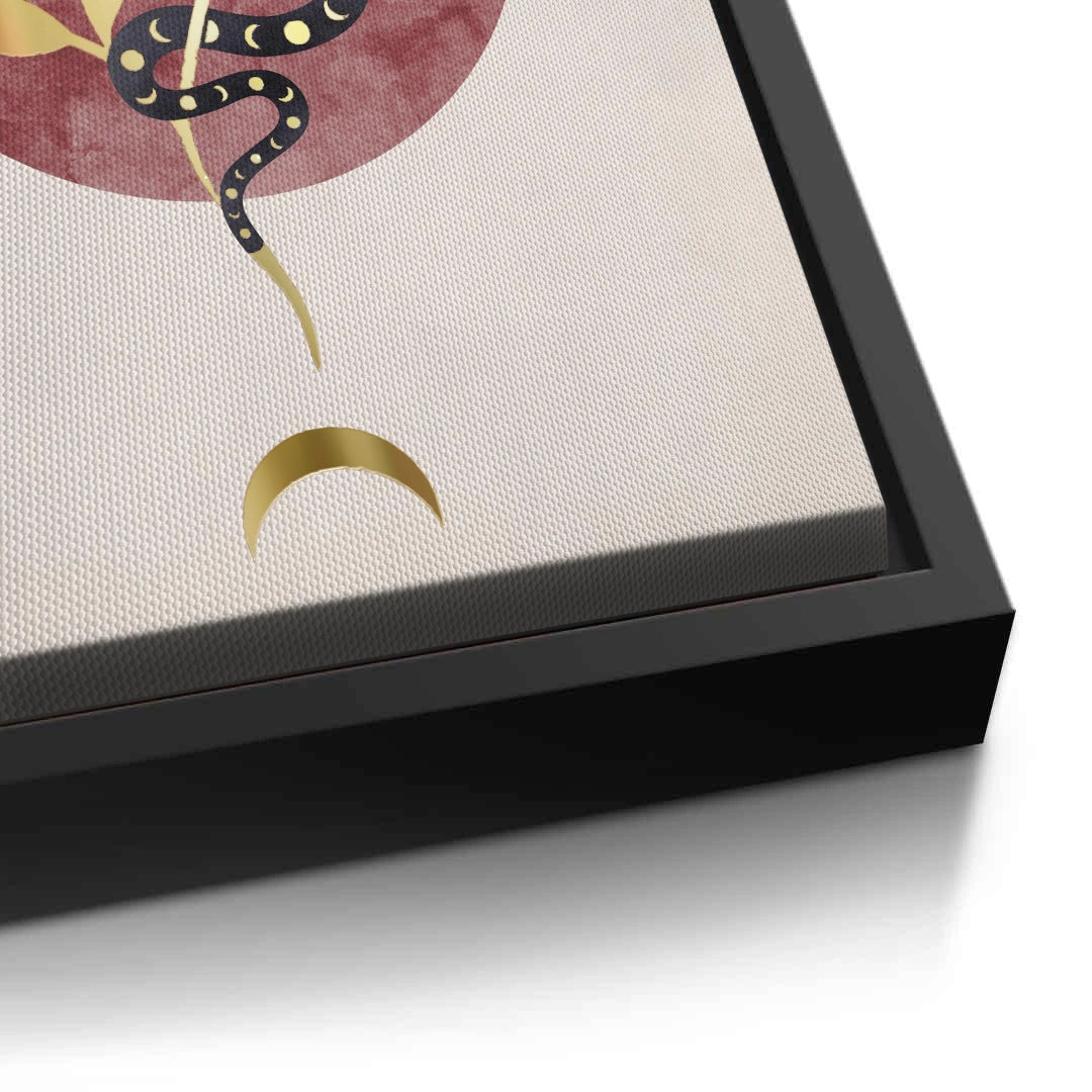 2Boho Gold Snake - Canvas